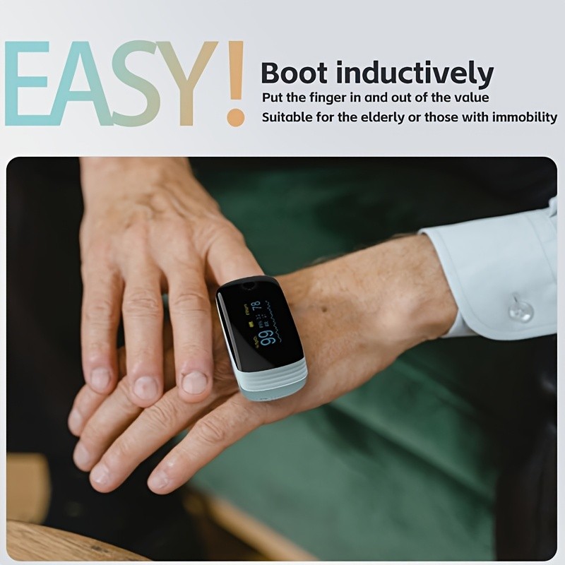 Rechargeable Pulse Oximeter Fingertip Oxygen Monitor Fingertip w/SpO2 Pulse Rate
