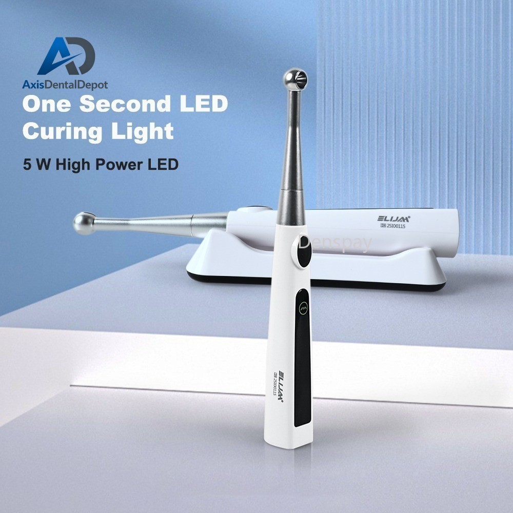 Dental Cordless 1S LED Light Cure Lamp Metal Head LED Curing Light 360° 4 Modes