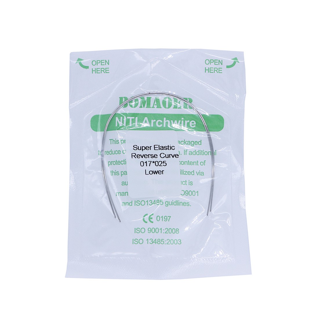 30×Dental Orthodontic Niti Rectangular Arch Wires Reverse Curve 17×25 Lower