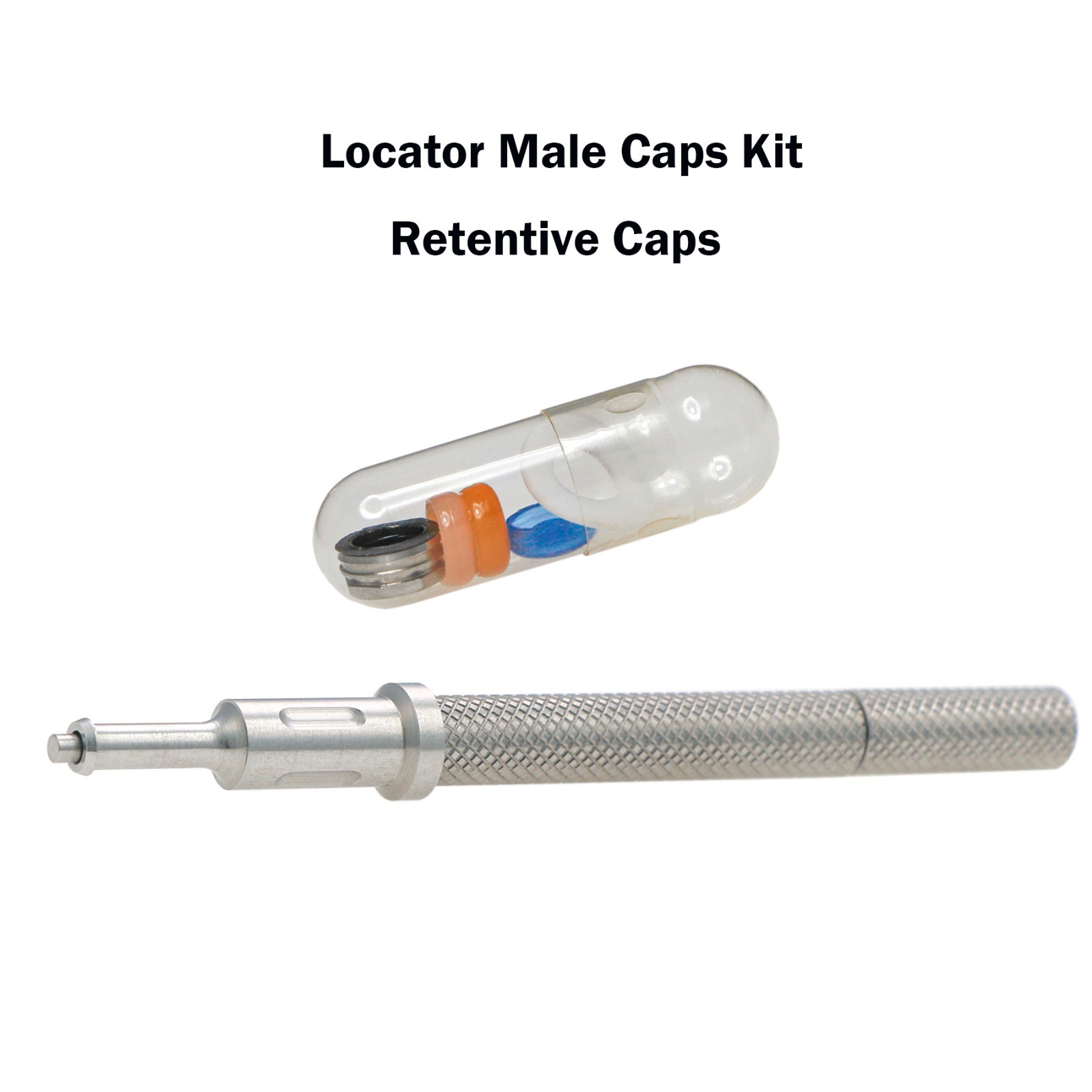 US For Zimmer Dental Locator Attachment Abutment & Male Cap Tool PAØ3.5mm 5mm GH