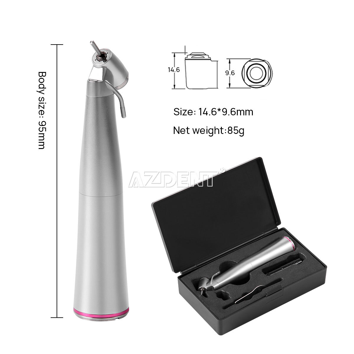 Dental 45° Clean Head LED 1:4.2 Increasing Contra Angle Low Speed Handpiece