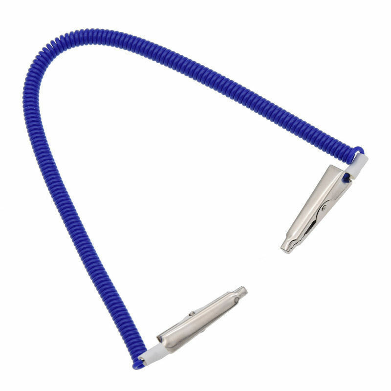 20 Pcs Dental Plastic Reusable Flexible Coil Stretchy Chain Napkin Holder Blue