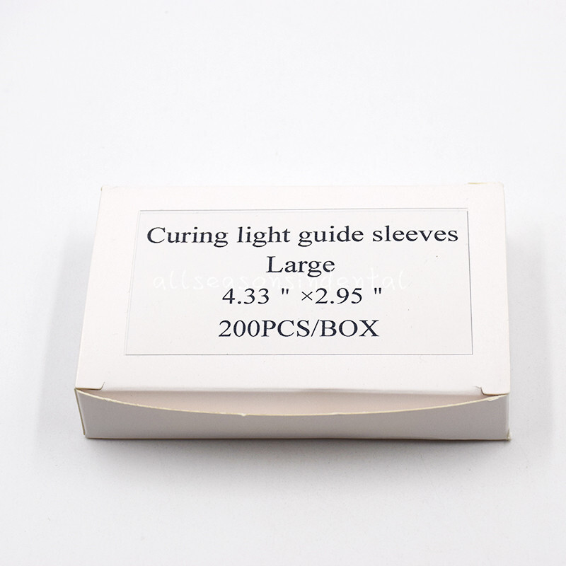 200 Pcs/Box Dental Disposable LED Curing Light Guide Tip Sleeves Sheath Cover