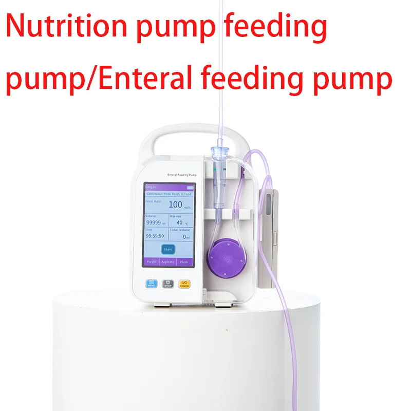 Portable Enteral Nutrition Pump, Double CPU System Design for Safe Tube Feeding