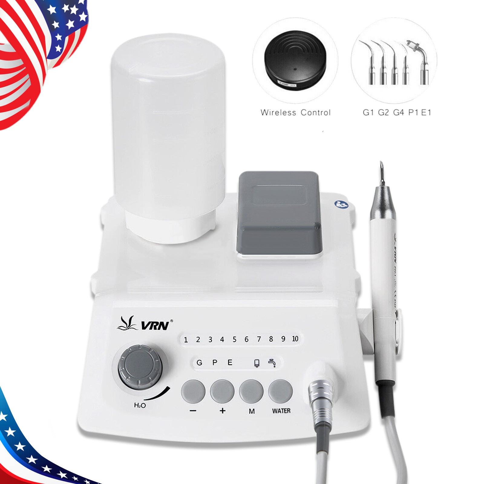 LED Dental Ultrasonic Piezo Scaler Scaling Perio Endo USA STOCK Bottle