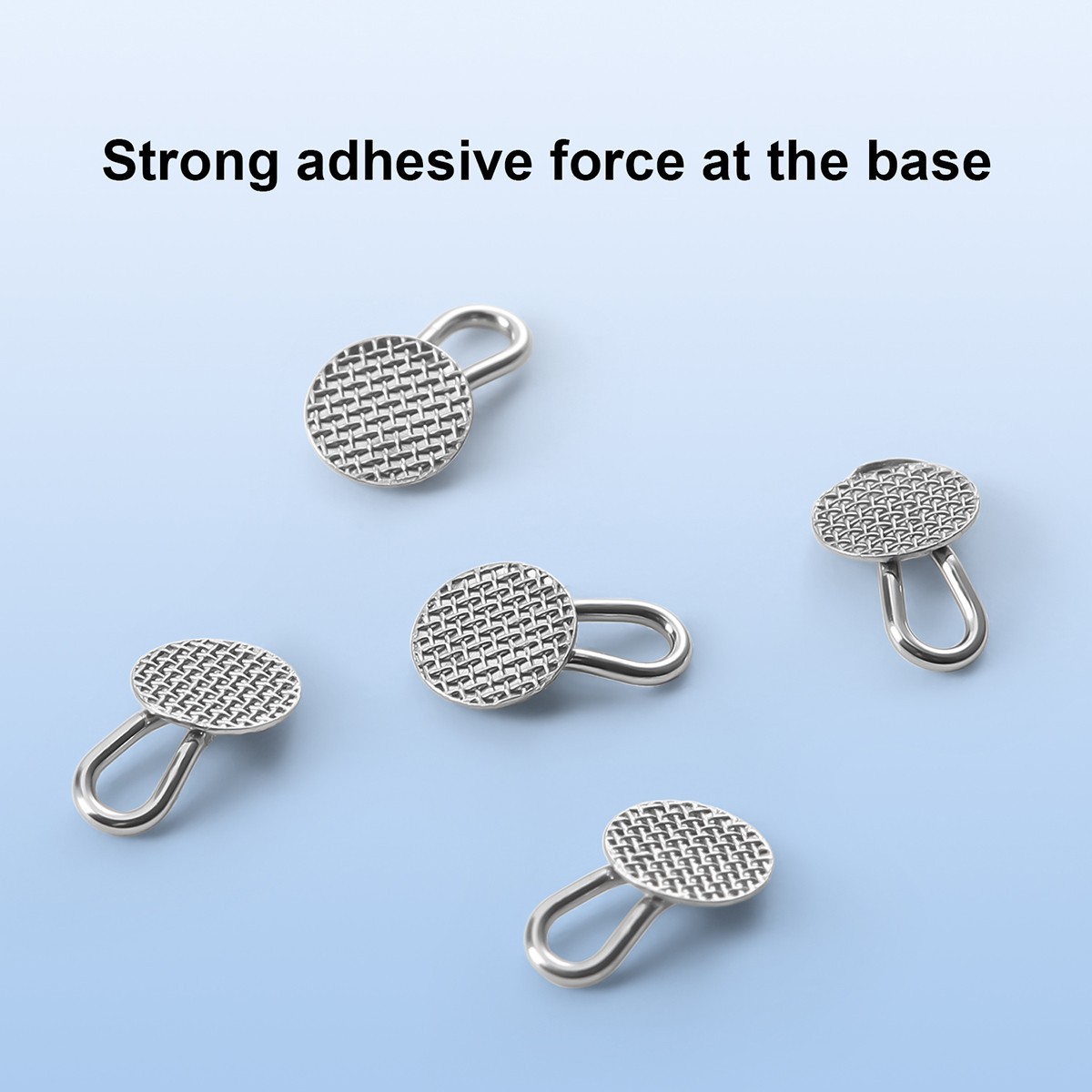 50pcs Dental Dentists Lingual Buttons Bondable Round/Rectangular Mesh Base/MIM