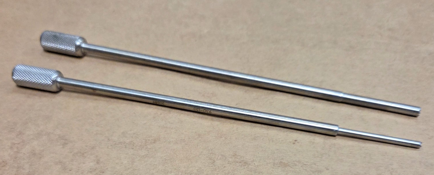 TWO – Surgical Instruments Wire Sleeves (I Think) 950-135 & 950-136 (A6D)