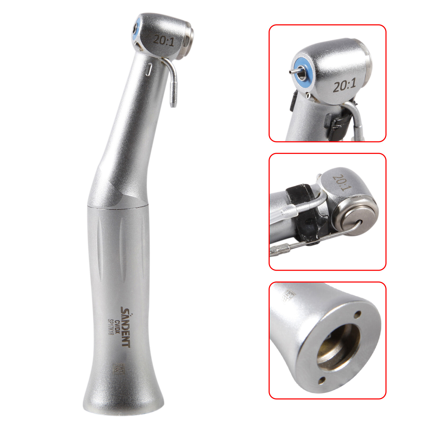 Dental 20:1 Reduction Implant Surgical Fiber Contra Angle Handpiece