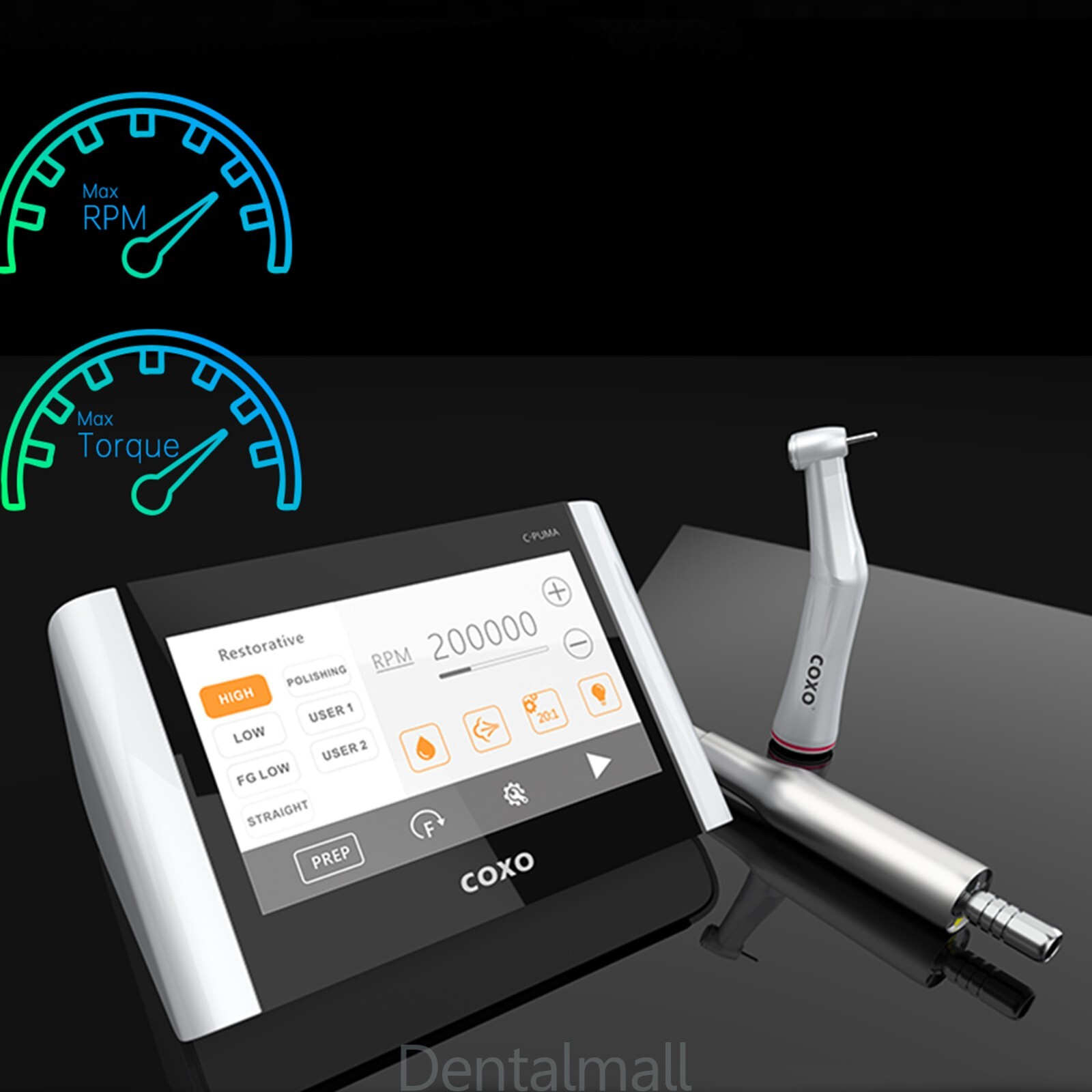 COXO Dental C PUMA Master Electric Motor 6:1 Endo Handpiece 1:5 Contra Angle