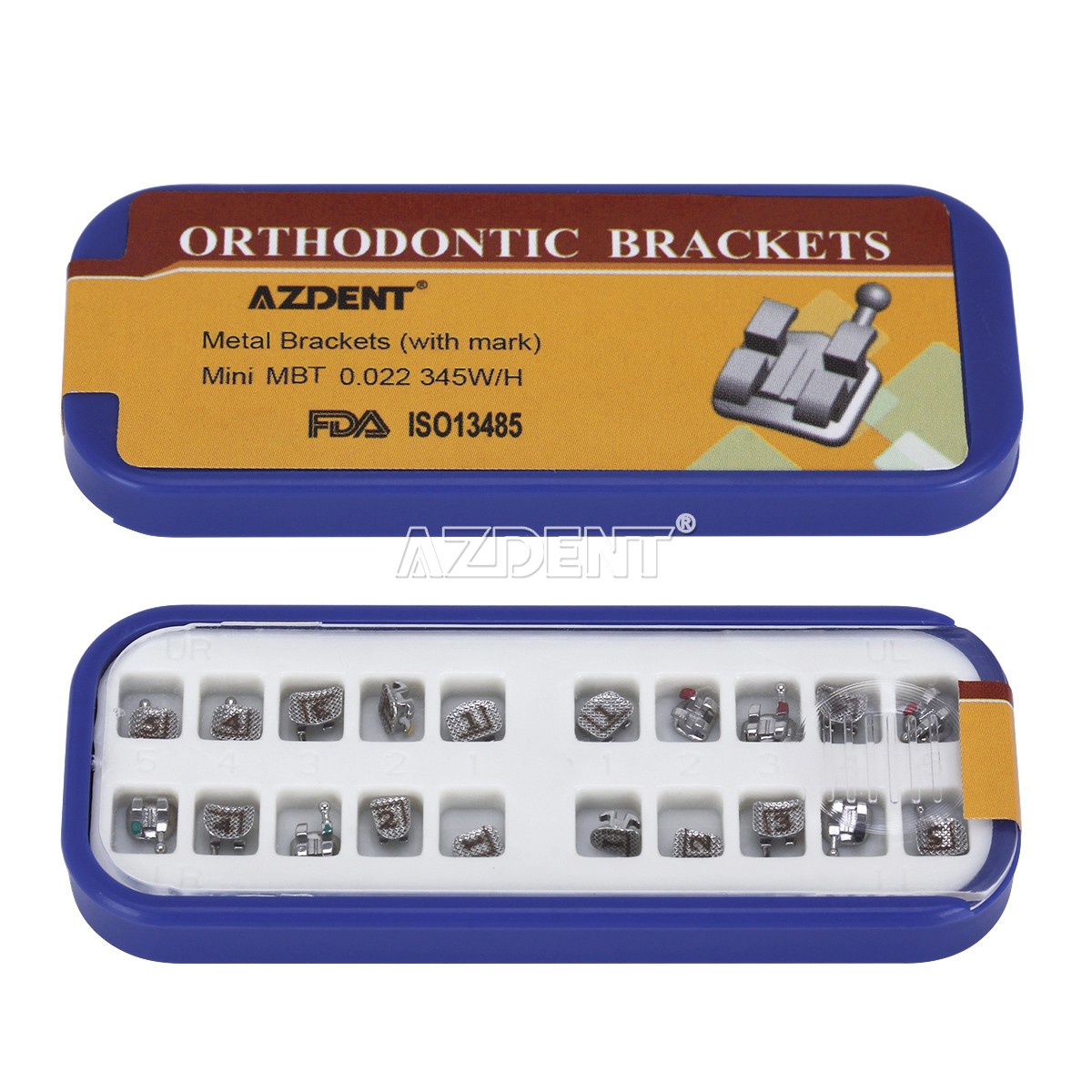 1 Box/20pcs Dental Split Welding Bracket Braces Mini MBT.022 345 Hook Laser Mark