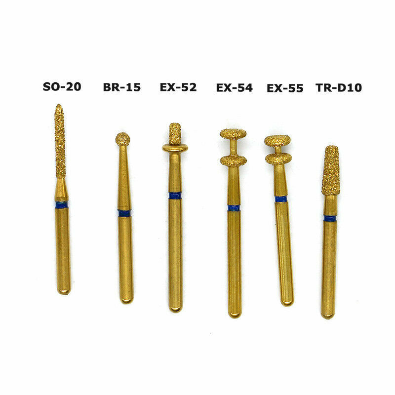 Dental Anterior Posterior Ceramics Zirconia Crown Burs Preparation Kit FG1112D