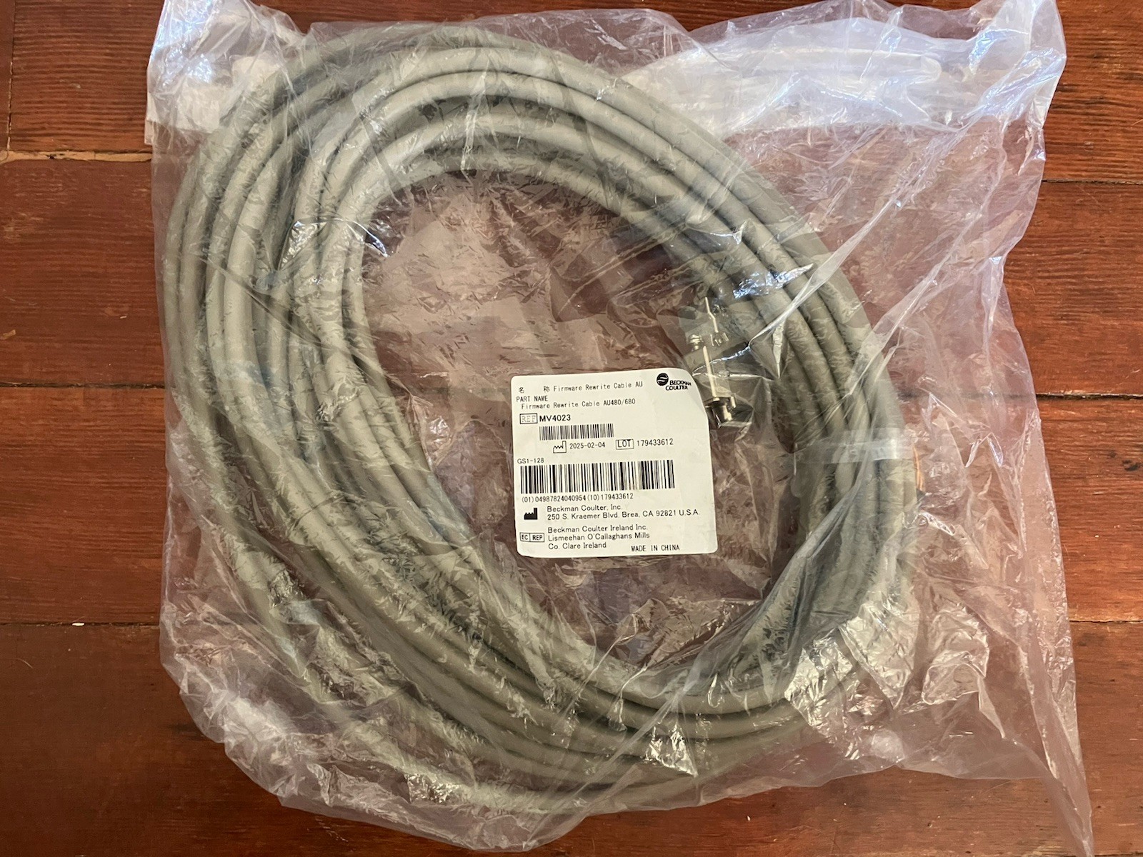 Beckman Coulter Firmware Rewrite Cable for AU480 AU680 Chemical Analyzer