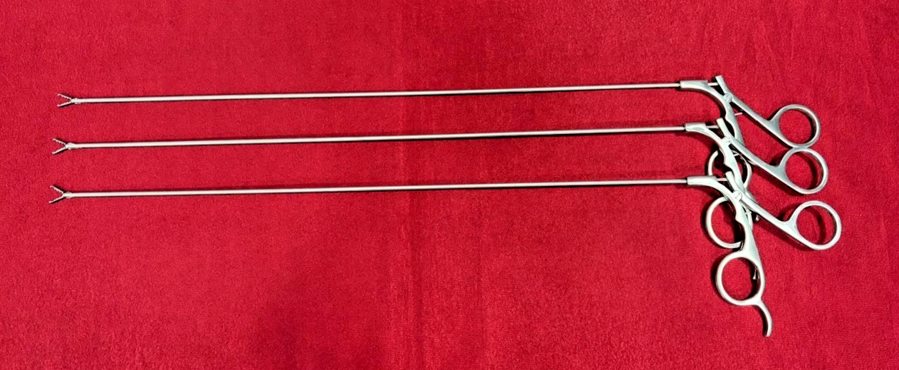 3-nos Laparoscopic PCNL Alligator Forceps 9FR 40cm Endoscopy Reusable Instrument