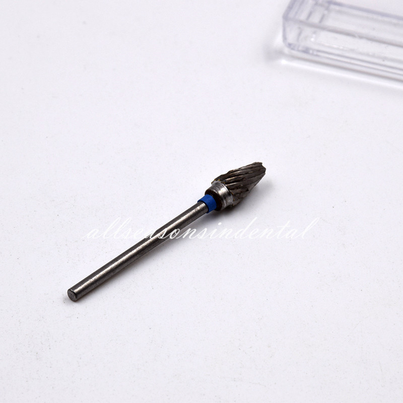 10 Pcs Dental Lab Tungsten Steel Carbide Burs Polishing Bur Drills HP 2.35mm