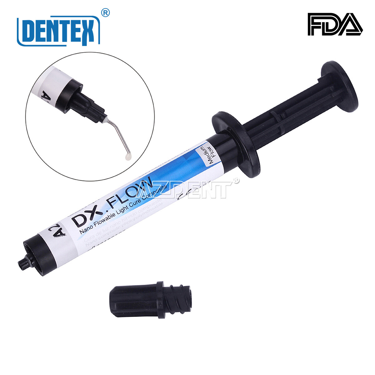 DENTEX Flowable Light Cure Composite Resin Medium Flow A1, A2, A3