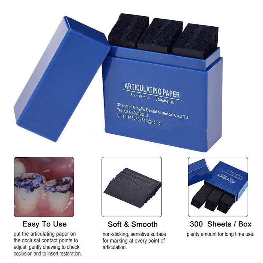 300 Pcs/Box Dental Articulating Paper Strips Lab Products Teeth Health Care Tool