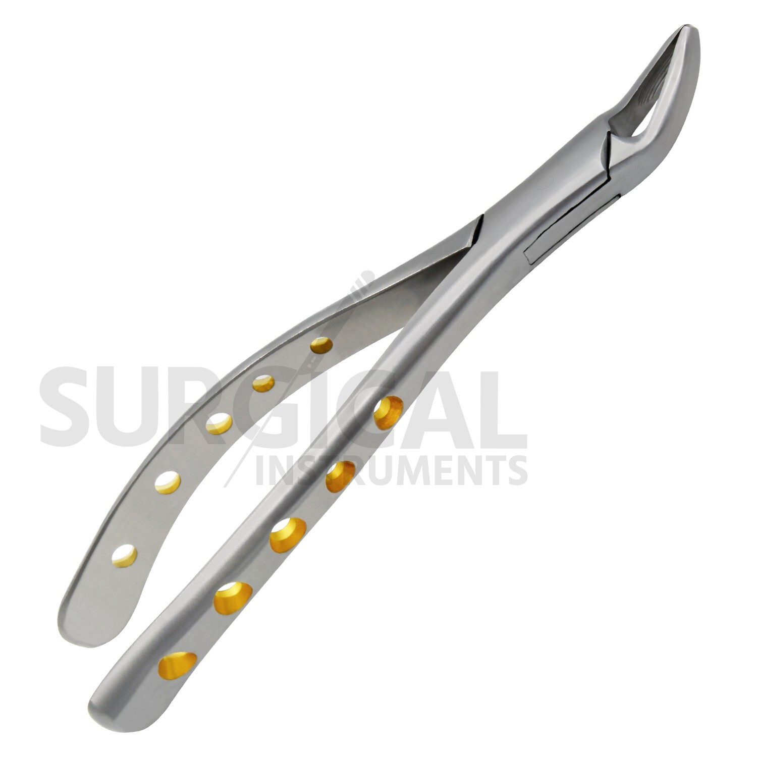 Heavy Duty Stainless Extraction Forceps #150 – Gold Hollow Python Grip German Gr