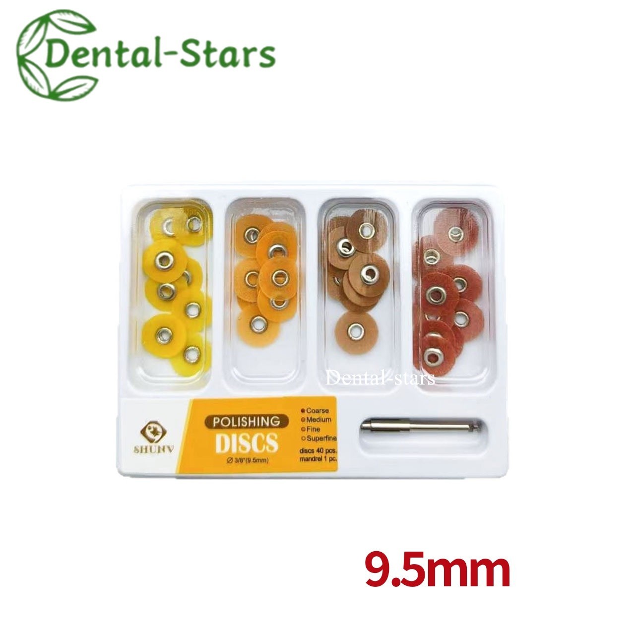 Dental Soflex Coarse Medium Fine Superfine Finishing Polishing Discs 9.5/12.7mm