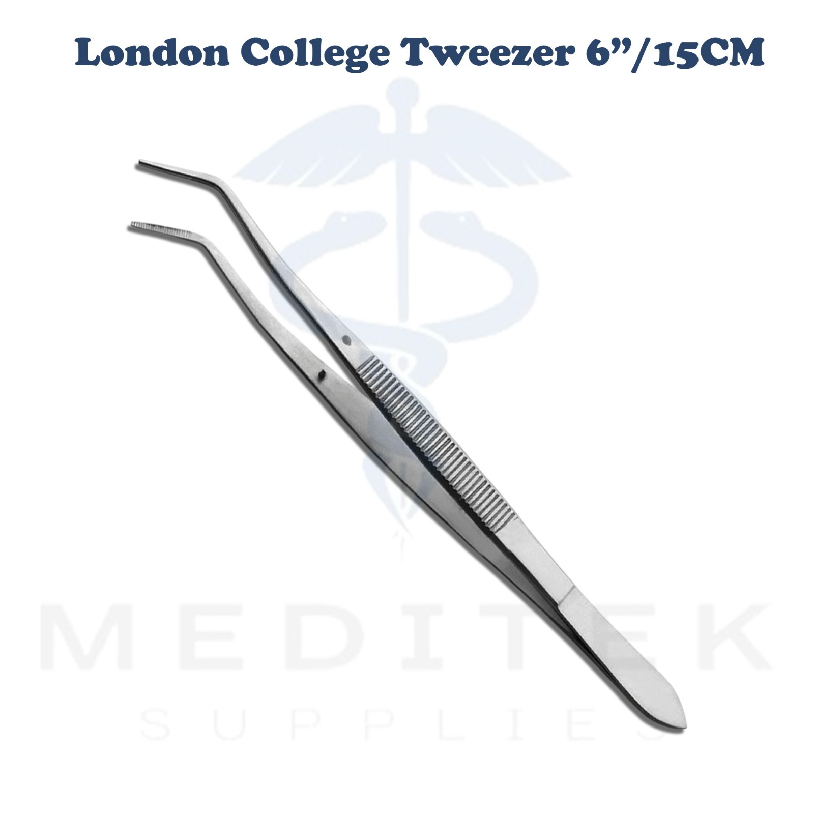Dental London College Cotton Pliers Tweezers – 6″ Serrated Tip