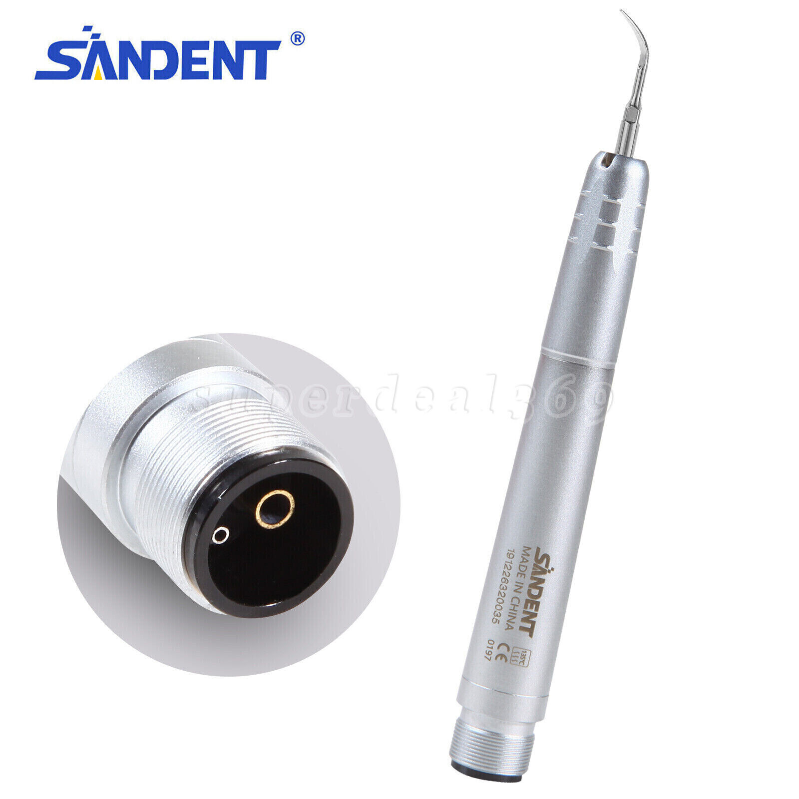 Dental Ultrasonic Air Scaler Handpiece Perio Scaler 4Hole/2Hole+Extra Tips F/EMS