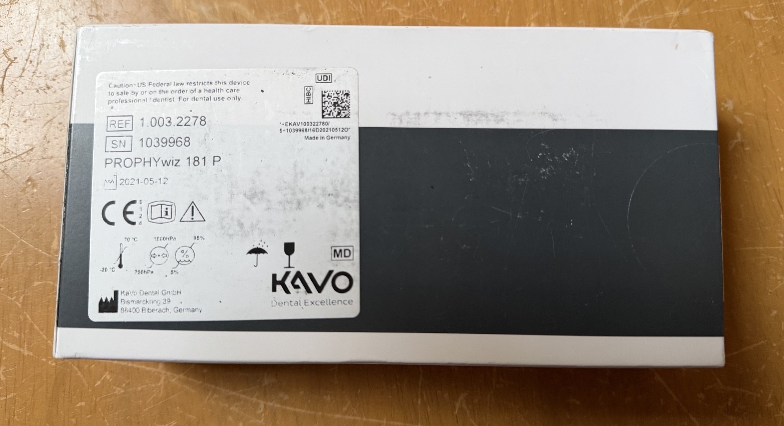 KAVO PROPHYwiz 181 P Dental Handpiece 1.003.2278 SN 1039968 Dentistry New in Box