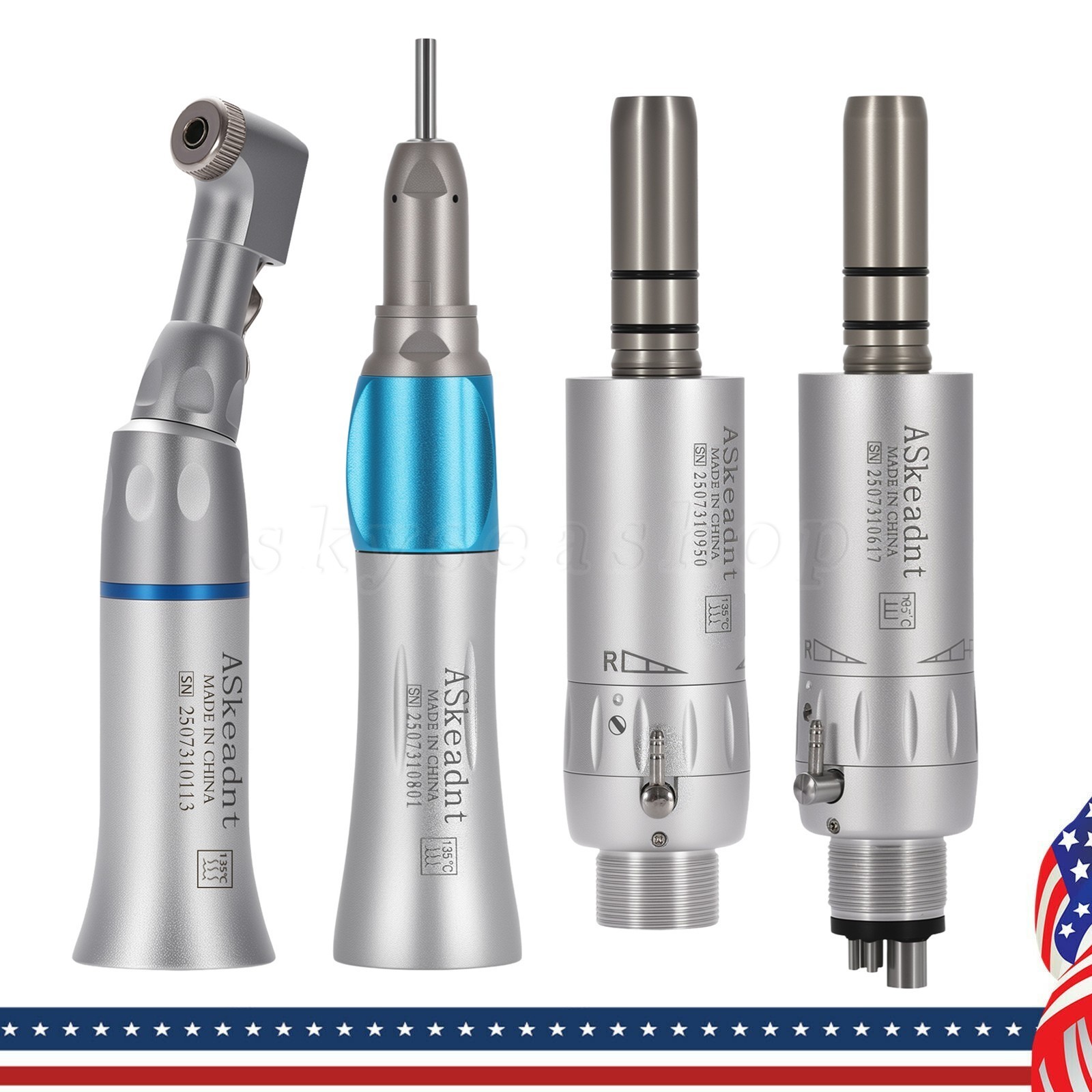 NSK Style Dental Slow Low Speed Handpiece Straight Contra Angle Air Motor 4/2H M