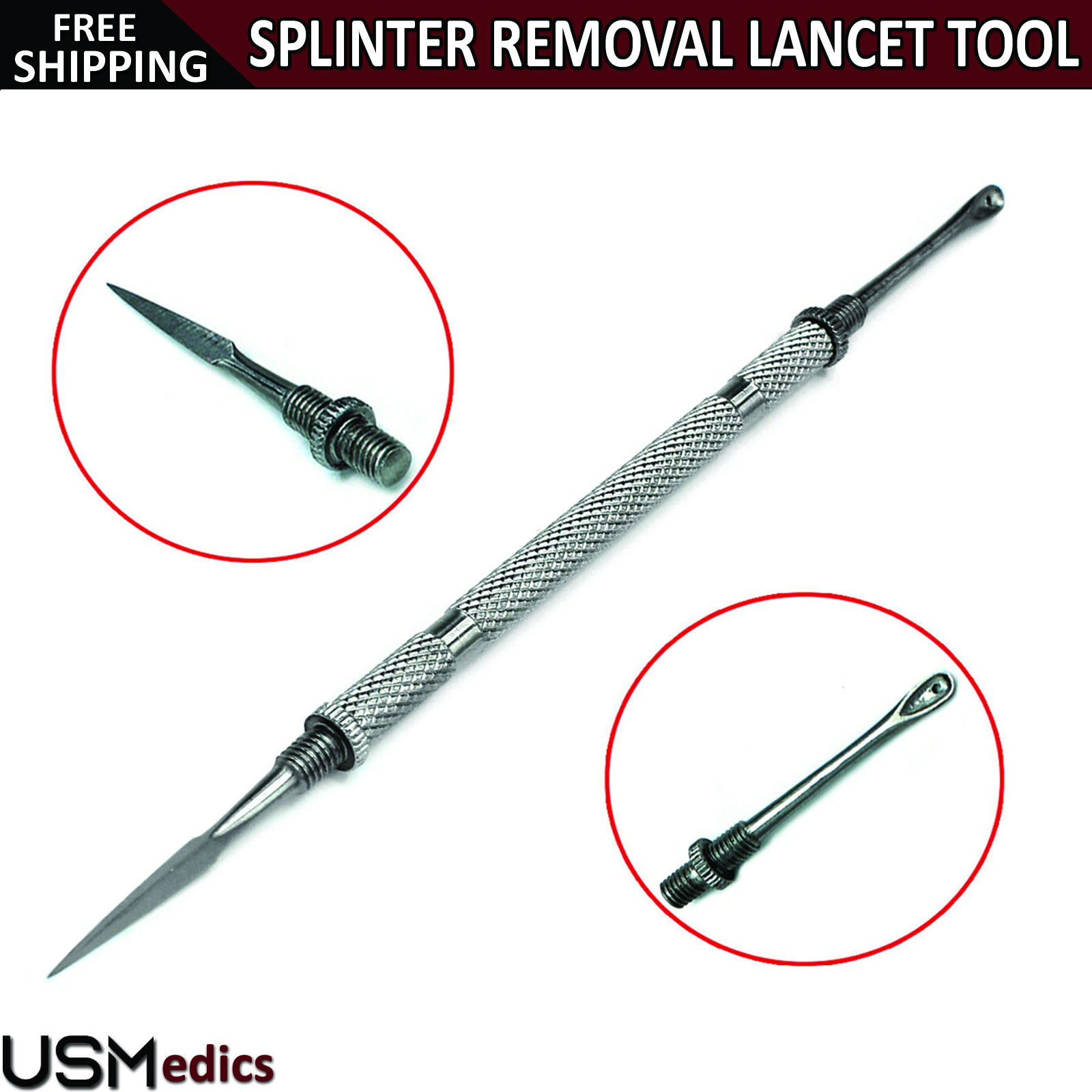 Splinter Removal Kit Lancet Tool Veterinary Surgical Instruments Extractors New