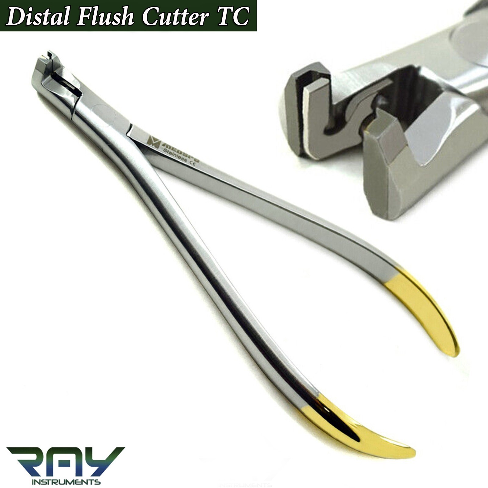Dental Distal End Flush Cutter TC Safety Cut & Hold Arch Wire Orthodontics Plier