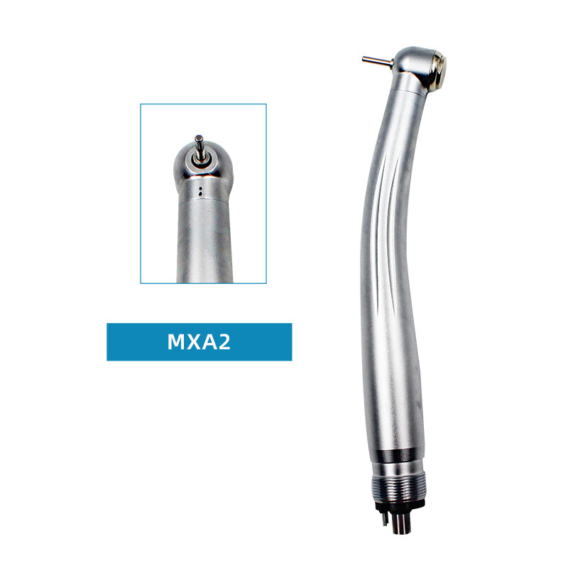 Dental Fiber Optic E-generator LED High Speed Handpiece Push Turbine 4 HOLES