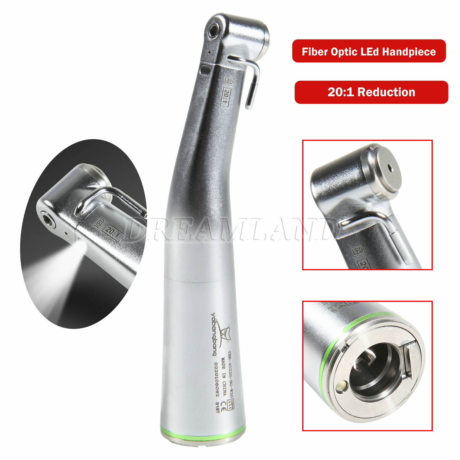 Dental 1:1 1:5 1:4.2 20:1 Implant Optic LED Contra Angle Handpiece Fit NSK OR