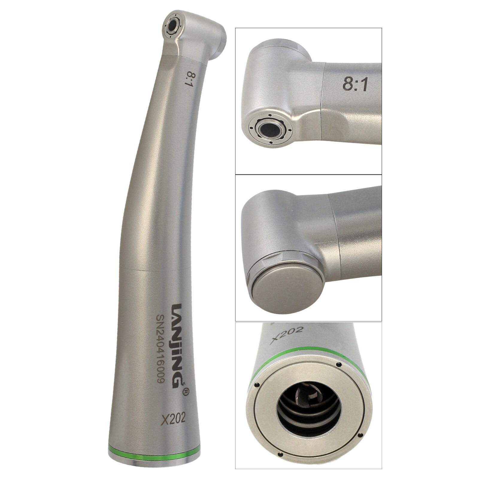 Lanjing Endodontic Handpiece 8:1 Endo Contra Angle Fiber Optic fit Dentsply VDW
