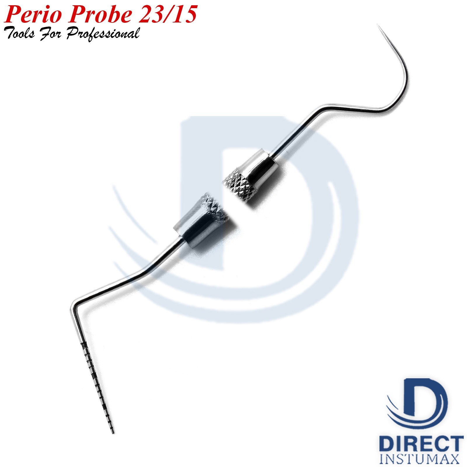 1X Dental Explorer 23/15UNC Perio Probe, High Quality Dental Instruments CE.