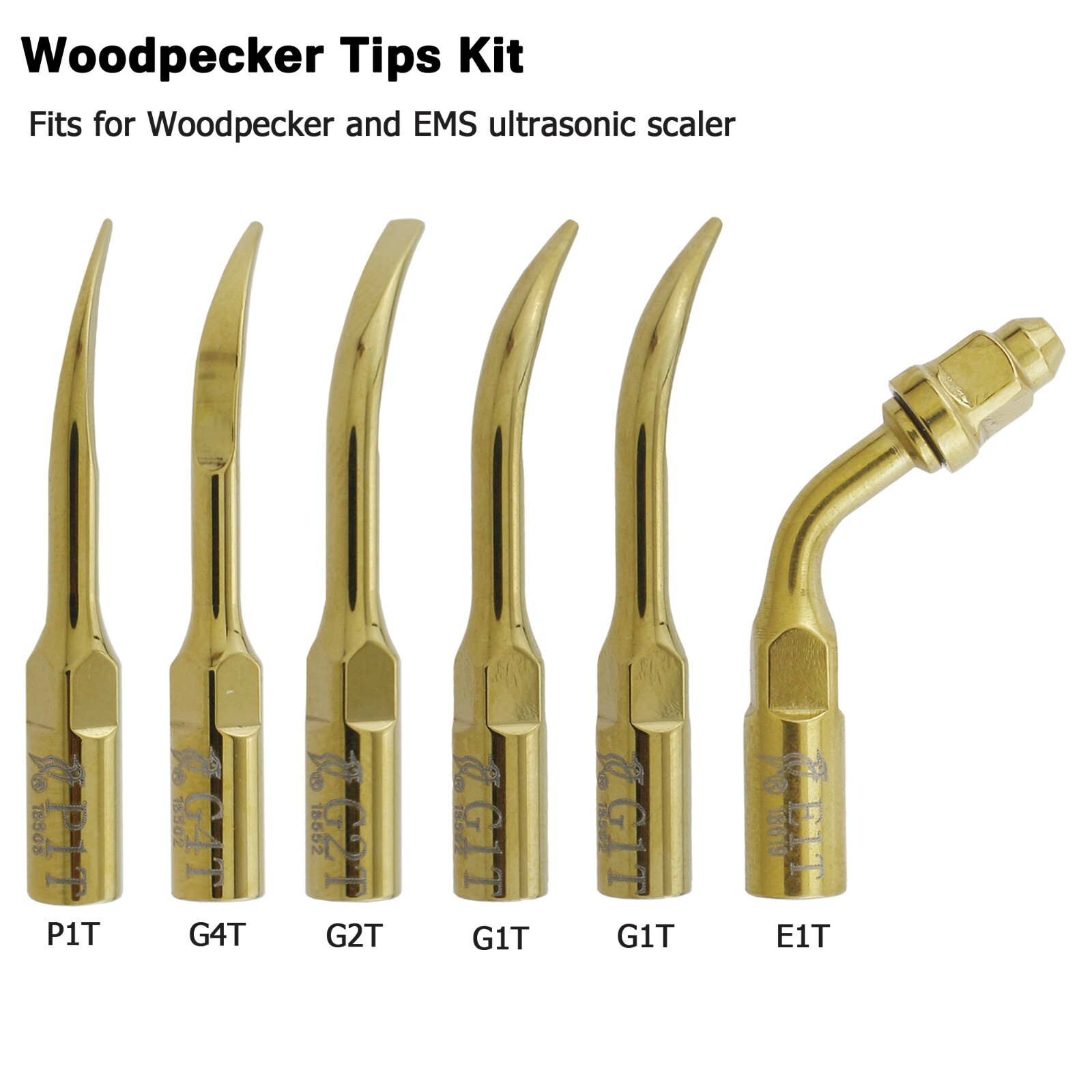Woodpecker DTE Dental Ultrasonic Scaler Piezo Tips HW-5L HD-7L LED Handpiece PD1