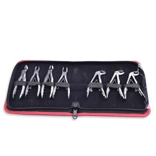 7Pcs 1 Set Dental Forceps for Child Tooth Extraction Pliers Dental Instruments