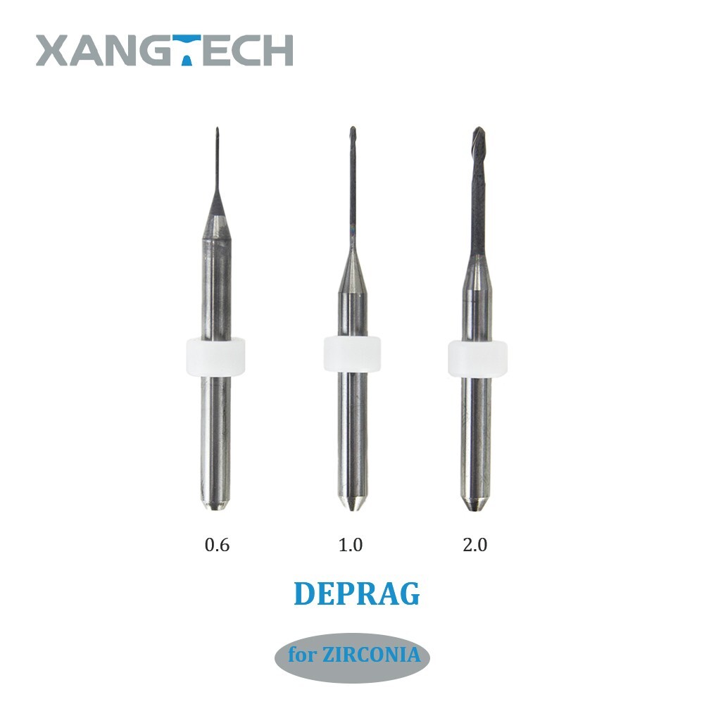 DEPRAG D52 DC Zirconia Milling Bur Shank D 4mm Tools for Zirconium 0.6/1.0/2.0mm