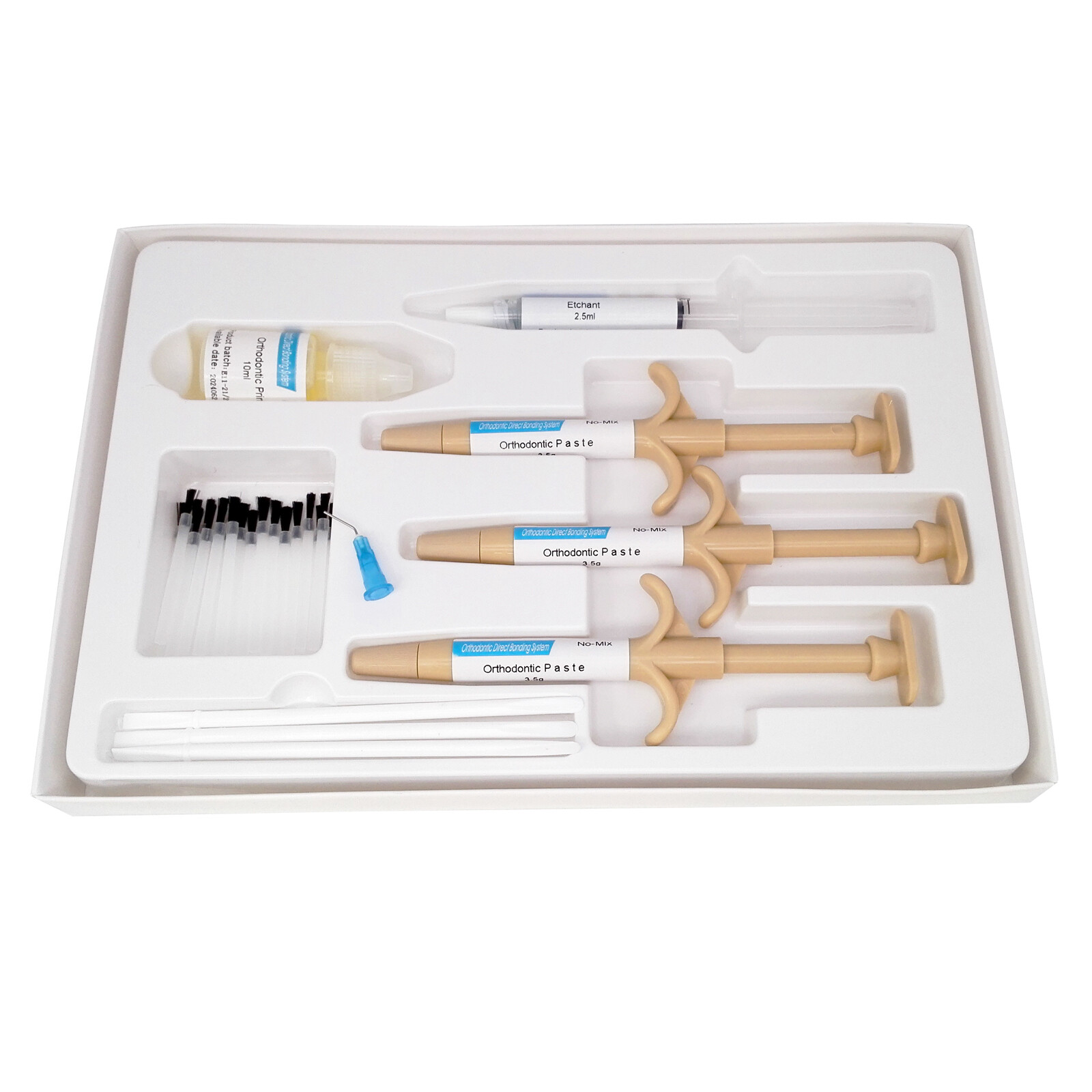 Dental Orthodontics Adhesive Kit /Mini/No-Mix /Light Cure/Blue Green Glue