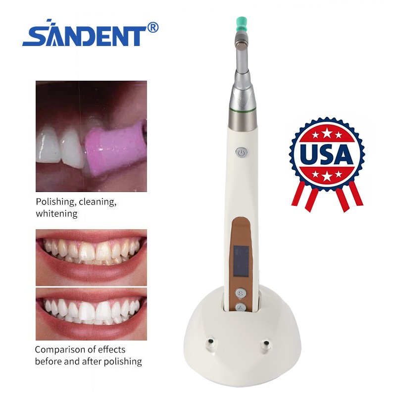 Dental Electric Cordless Hygiene Prophy Handpiece 360° Swivel Polishing