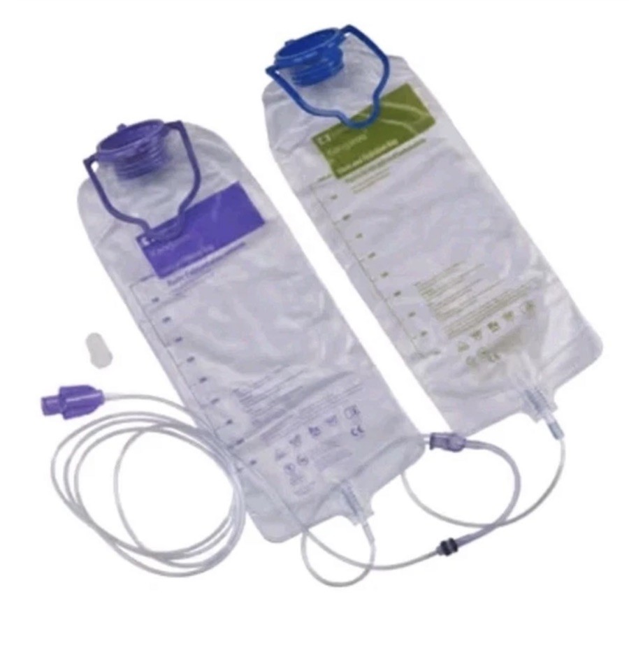 Lot of 30 Joey Pump Feeding Bags Set w/Flush Bag 1000mL REF 763662 New
