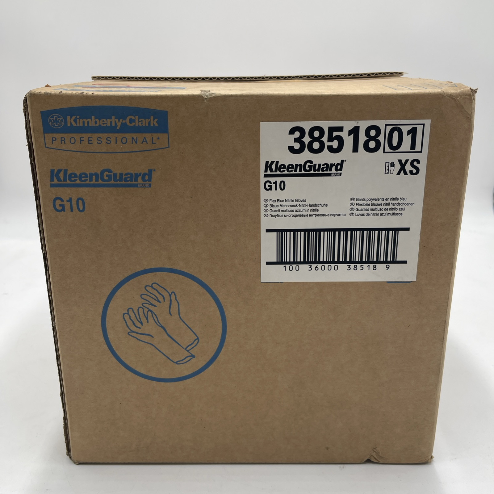1000ct Blue Nitrile Gloves Flex XS X small Kleenguard G10 38518 Kimberly-Clark
