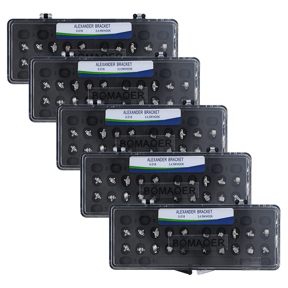 20×Dental Orthodontic Alexander Bracket Braces Roth 018 3-4-5 Hooks 20PCS/Kit