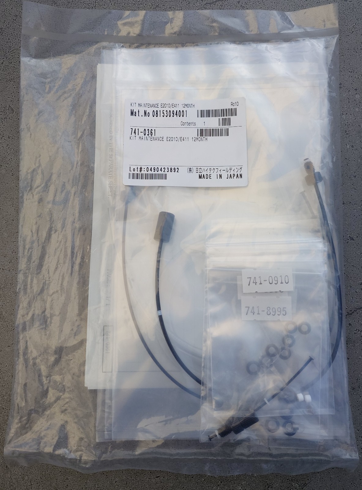 Roche Cobas e411 / 2010 Service maintenance kit 741-0361 for 12 month service.