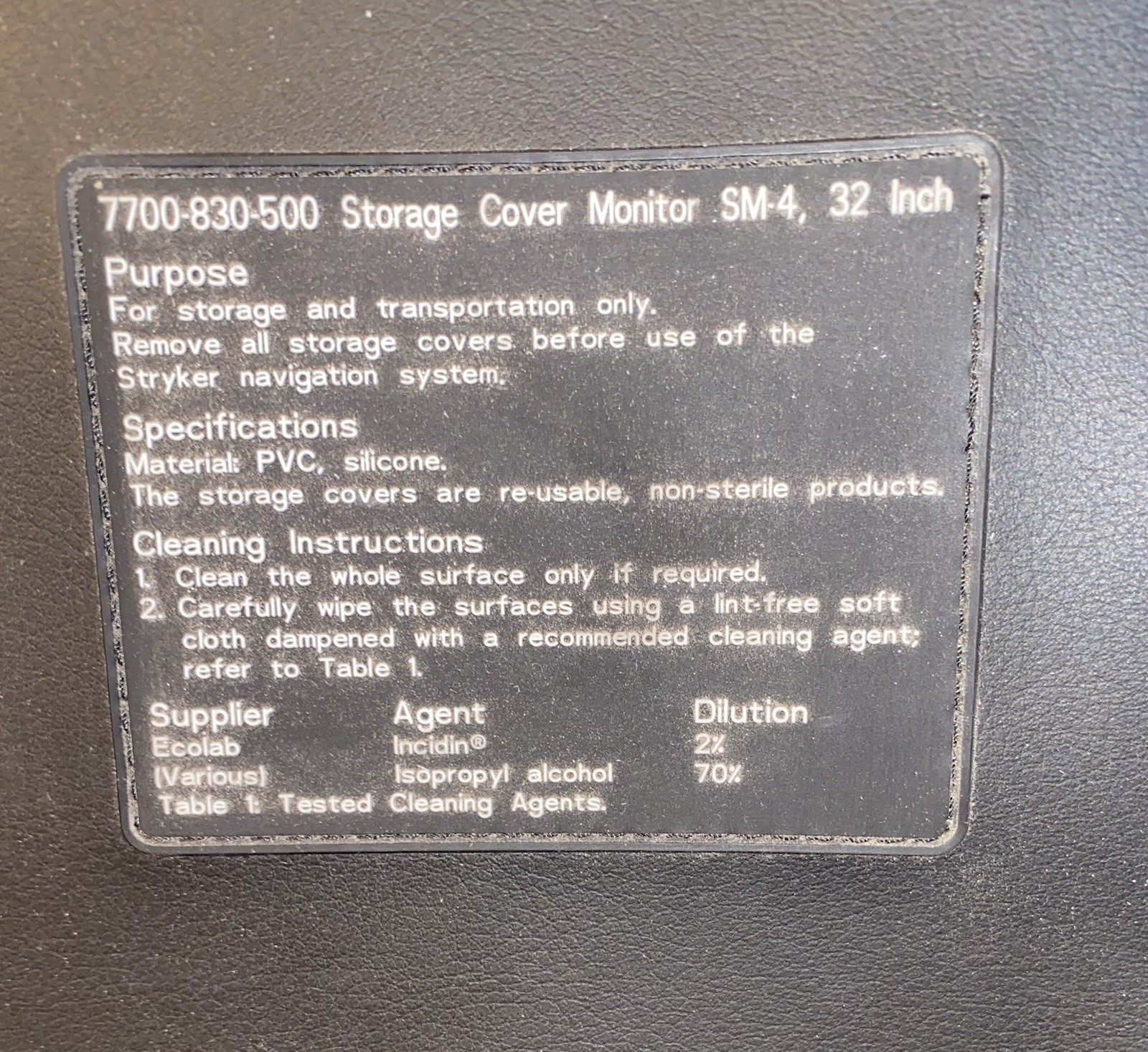 Stryker Navigation Monitor 32″ Surgeon Display with Pad Cover 7700-830-000 SM-4