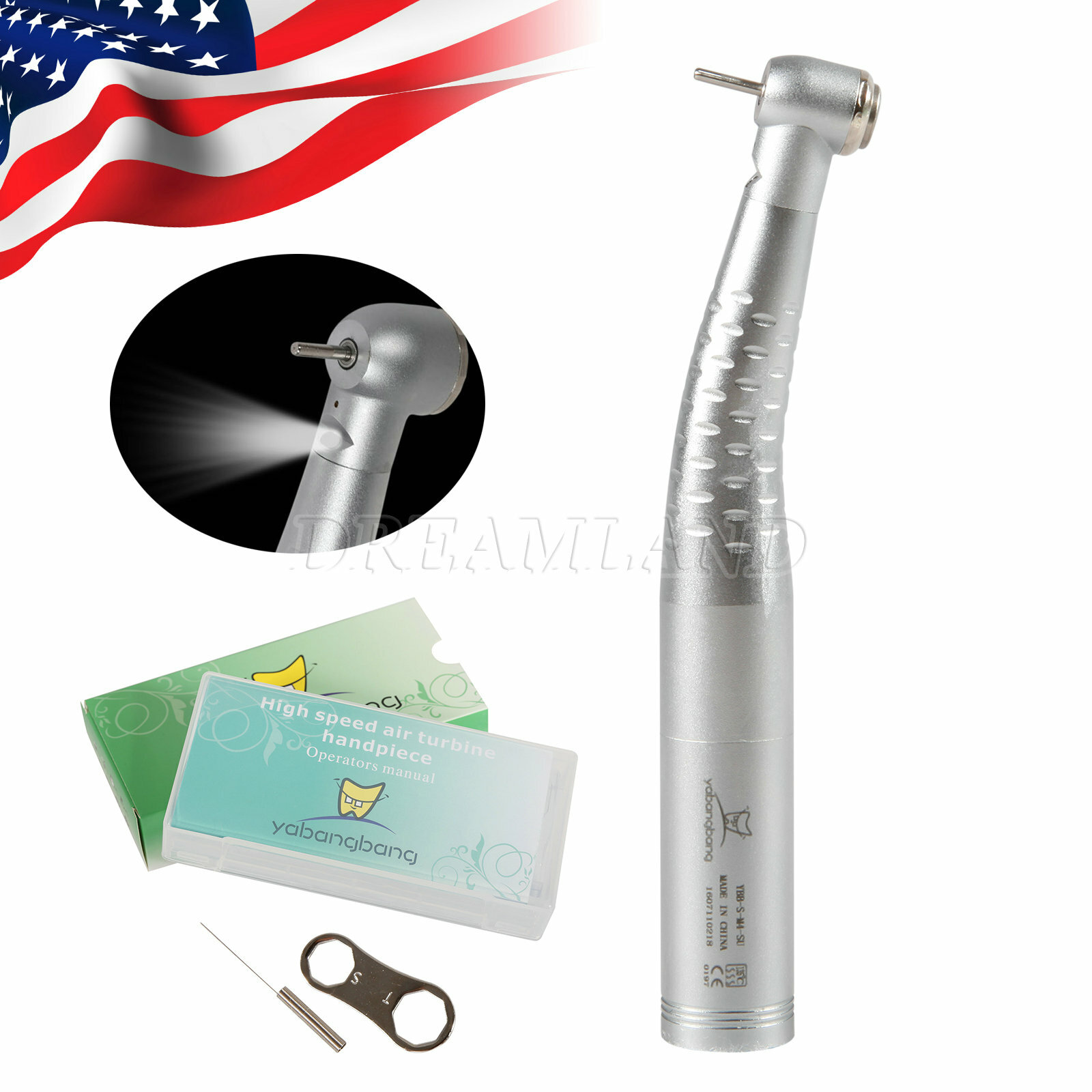 Dental Fiber Optic Turbine Handpiece fit KaV cavo LED 4/6Hole Quick Coupling YB6