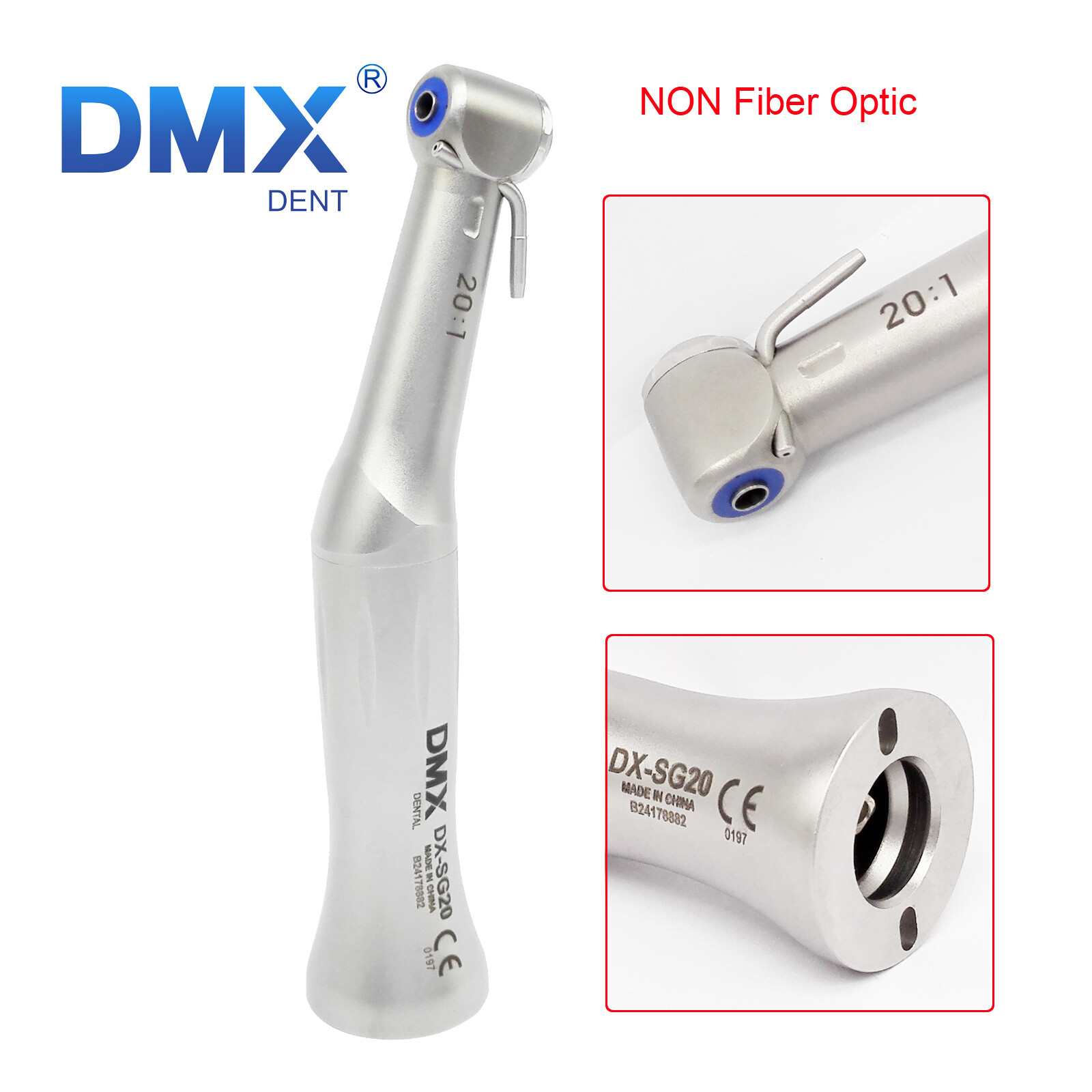 Dental Implant Handpiece 20:1 Fiber Optic Contra Angle Low Speed NSK Style