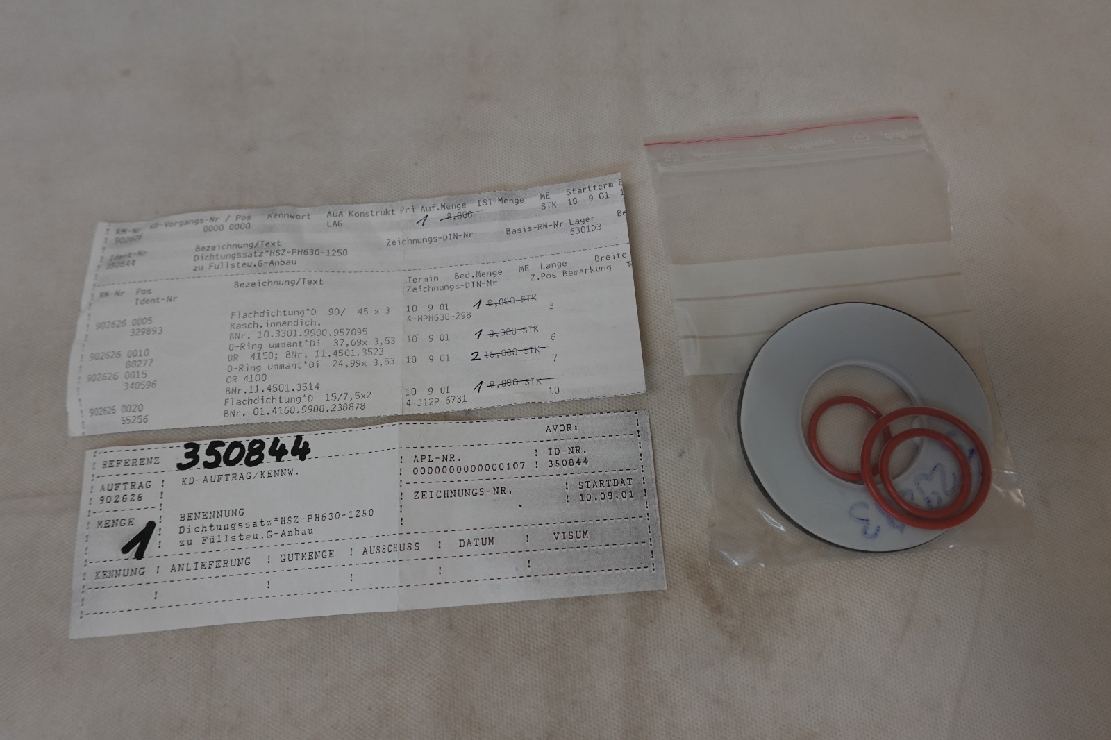 MISC Laboratory Centrifuge Seal & O-Ring Kit – 350844 – NOS