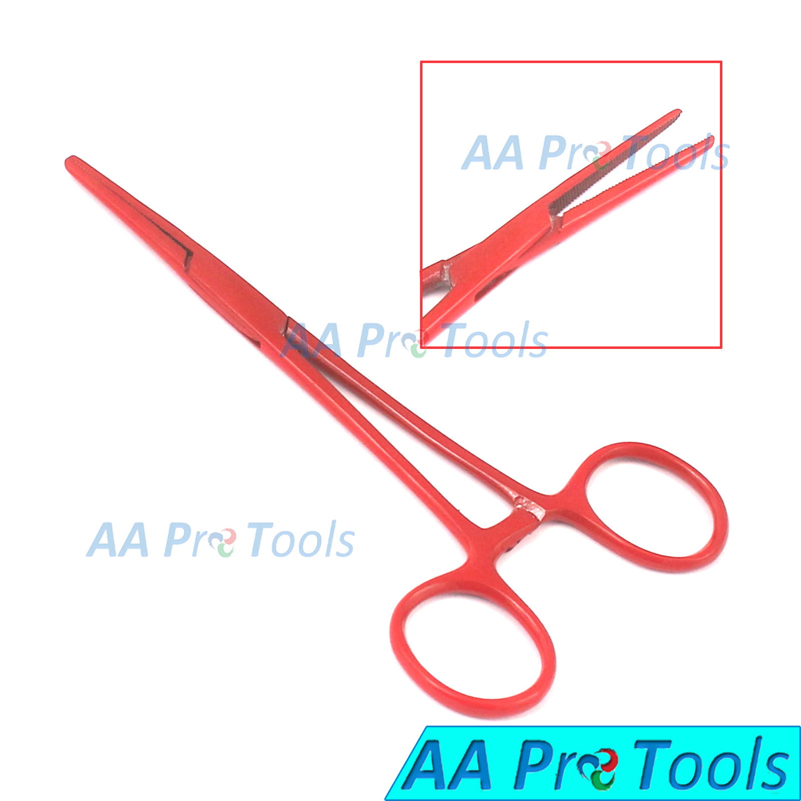 AA Pro: Crile Hemostat Locking Forceps 5.5″ Straight Red Coated Stainless Steel