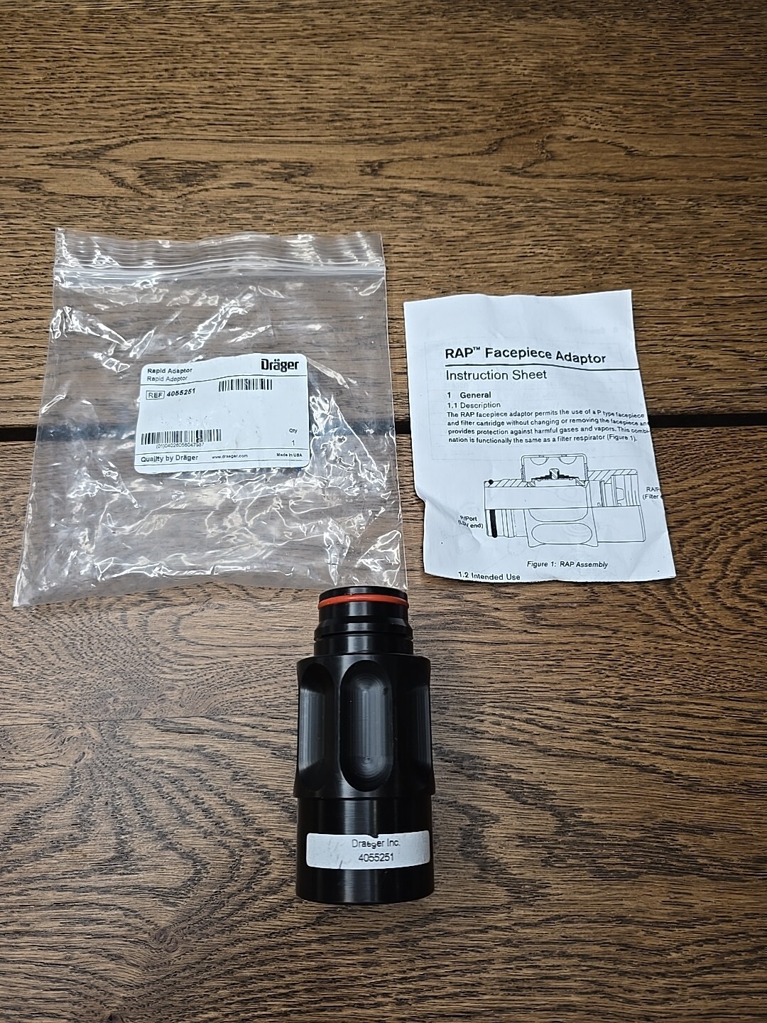 Drager RA/P Facepiece Adaptor Assembly Accessory Part No. 4055251 New