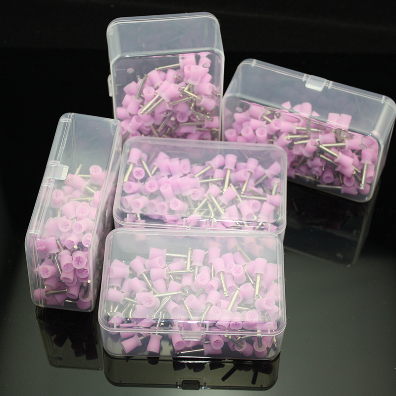 500 PCS Purple Dental Latch Polisher Type Polishing Prophy Cup Brushes
