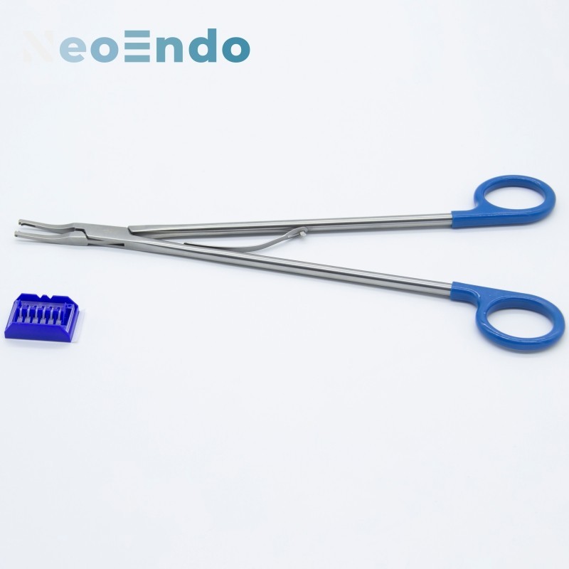 30 degree Open Surgery Hemolok Clips Applier, Surgical Polymer Clip Applicator