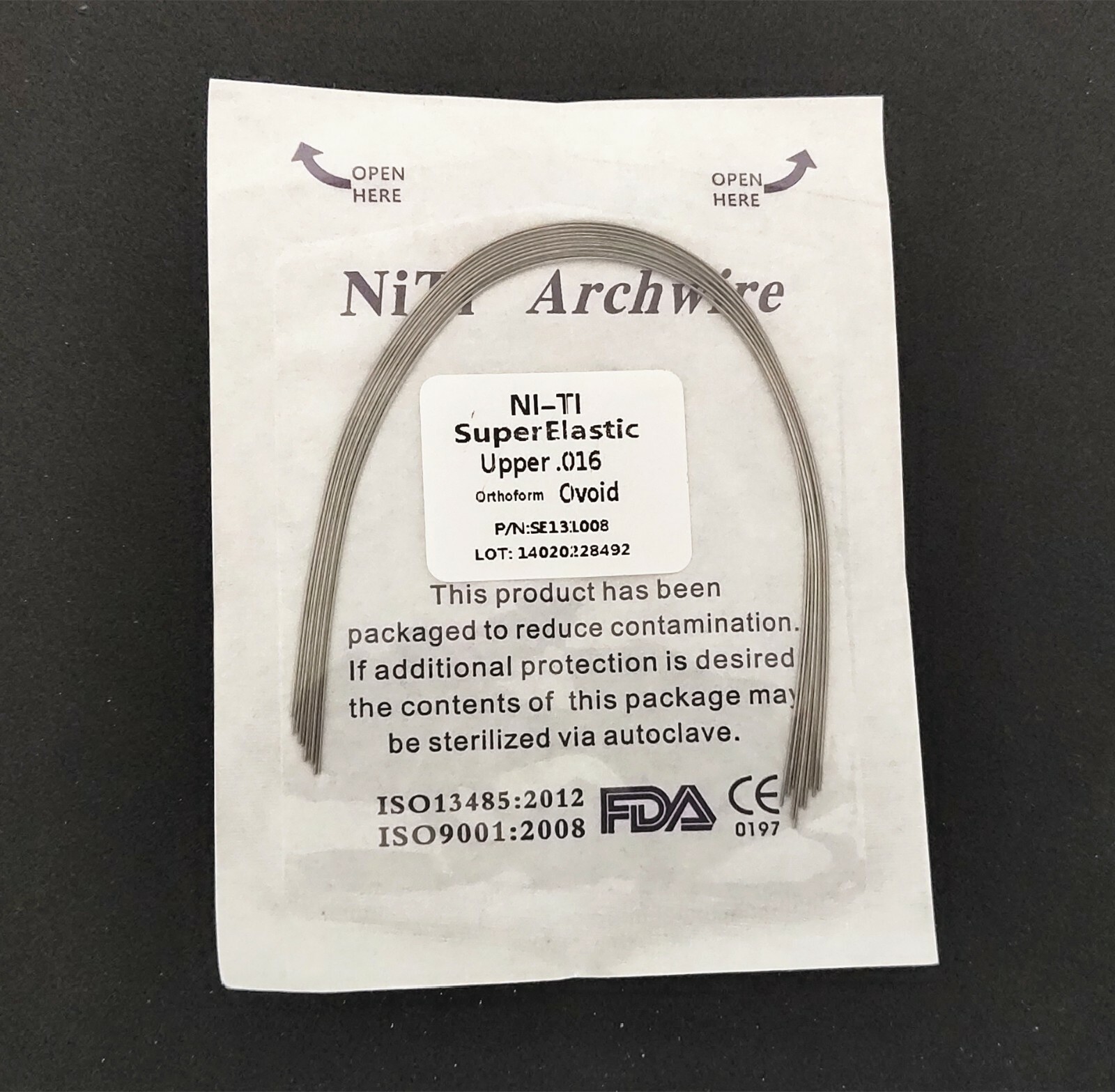 50Packs Dental Orthodontic Super Elastic Wire Niti Round Arch Wires Ovoid Form